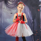 Children's Halloween Costumes Clown Revival Show Tutu Festival Party Clown Girl