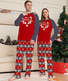 Family Matching Parent-Child Deer Christmas Long Sleeve Suit Loungewear Pajamas
