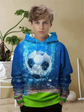 2-12T Kid Boys Long-sleeved Ball Print Leisure Sports Suit 2 Pcs Set