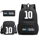 Lionel Messi Backpack 3psc Student School Bags