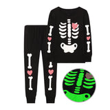 1-8T Kid Baby Boy Halloween Luminous Pajamas Suits 2 Pcs Set