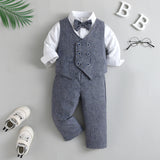 Baby Boy British Gentleman 3 Pcs Set