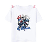 Kid Boy Girl American Dude Printed July 4th Independence Day Short Sleeve T-Shirt