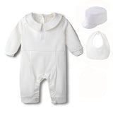 Baby Boy Cute Onesie White Formal Christ Baptism Set