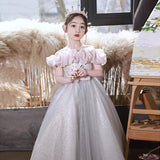 Kid Girl Princess Host Evening Birthday Piano Catwalk Dresses
