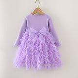 Kid Girl Spring Autumn Cake Star Delu Gauze Dress