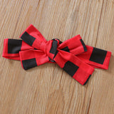 1-6T Kid Baby Girl Suit Christmas Plaid Deer Suits 3 Pcs Set