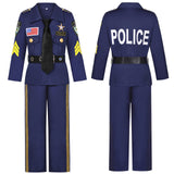 Boys Police Uniform Suit, Halloween Police Costume