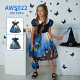 Halloween Dress Pumpkin Witch Cos Cartoon Dress Festival Costume