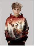 2-12T Kids Boy Girl Christmas Snowman Fashion Winter Hoodie