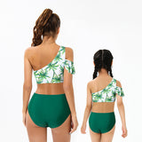 Family Matching Parent-child Split High Waist Bikini Swimsuit