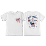 Kid Boy Girl USA Independence Day Printed Crew Neck Short Sleeve T-Shirt