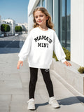 3-12Y Kid Girls MAMA'S MINI Print Casual Sports 2 Pcs Set