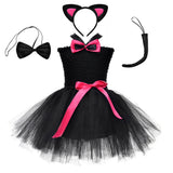 1-8Y Kid Baby Girl Halloween Cartoon Fluffy Dresses