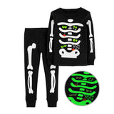 1-8T Kid Baby Boy Halloween Luminous Pajamas Suits 2 Pcs Set