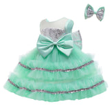 Kid Baby Girl Princess Tulle Christmas Shaggy Dresses