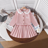 5-12Y Kid Girl Korean College Style 2 Pcs Set