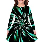 2-10T Kid Girl Foreign-style Sweet Colorful Casual Dresses
