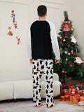 Family Matching Christmas Bear Letters Parent-child Pajamas