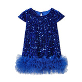 1-8T Kid Girl Sequined Tutu Skirt Mesh Dress