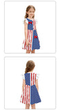 Kid Baby Girl Independence Day Digital Printing Dresses