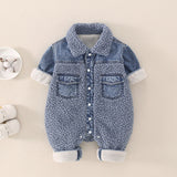 Baby One-piece Winter Thick Down Crawling Romper