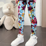 2-12T Kid Girl Autumn  Summer Nine-point Thin Pants Leggings