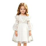 1-6T Kid Baby Girls Lace Princess Performance Flower Dresses