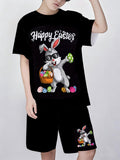 2026 New Sports Style Round Neck Short-sleeved Shorts Set Is Loose and Comfortable
