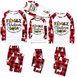 Family Matching Parent-child Loungewear Christmas Stitching Pajamas