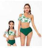 Family Matching Parent-child Split High Waist Bikini Swimsuit