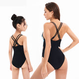 Parent-child swimsuit women's print one-piece bikini sexy family mother and daughter swimsuit