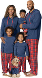 Family Matching Christmas Plaid Print Parent-child Long-sleeved Pajamas Loungewear