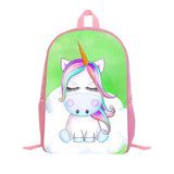 Kid School Season Pink Cartoon Unicorn Backpack Student Bag