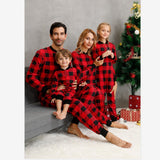 Family Matching Plaid Homewear Parent-child Pajamas