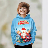 2-12T Kids Boy Girl Christmas Snowman Fashion Winter Hoodie