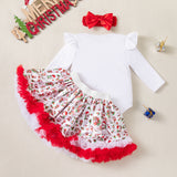 0-18M Baby Christmas Cute Long-sleeved 3 Pcs Set