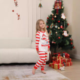 Family Matching Snowman Deer Letters Stripes Christmas Parent-child Pajamas