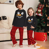 Family Matching Cartoon Plaid Christmas Parent-child Printed Loungewear Pajamas