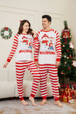 Family Matching Snowman Deer Letters Stripes Christmas Parent-child Pajamas