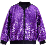 1-12T Kid Baby Boy Girl Sequins Design Dance Trend Hip Hop Coat Jacket