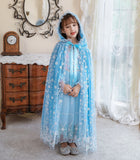 Kid Girl Elsa Girls Princess Cape Frozen Hooded Cloak Shawl Coat