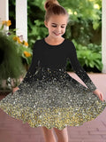 2-10T Kid Girl Foreign-style Sweet Colorful Casual Dresses