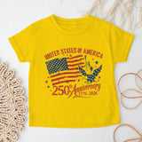 Kid Boy Girl USA Independence Day Fashion Short Sleeve T-Shirt Summer Top