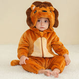 3M-5T Infant Baby Flannel Animal Autumn Winter Cartoon Climbing Suit Pajamas
