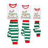 Family Matching Christmas Printed Cartoon Pajamas