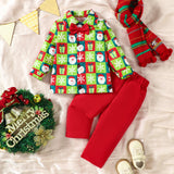 Kid Baby Boy Europe America Cute Christmas Autumn 2 Pcs Sets