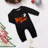 Family Matching Parent-child Halloween Pajamas Long-sleeved  Little Devil Eyes 2 Pcs Set