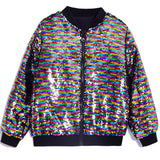 1-12T Kid Baby Boy Girl Sequins Design Dance Trend Hip Hop Coat Jacket