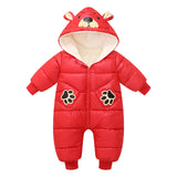 Baby Conjoined Eiderdown Cotton-padded Thickened Jumpsuit Romper